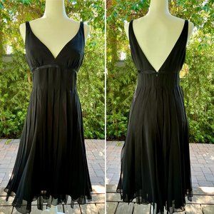 Elegant Black Carmen Marc Valvo Cocktail Dress